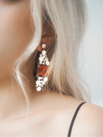 RUDELLA Convex Gemstone Drop Earring