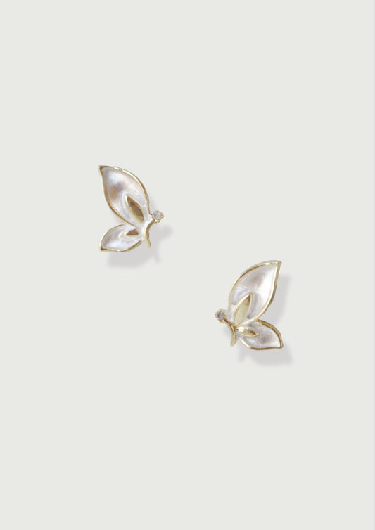 Gold Plated Butterfly Earring